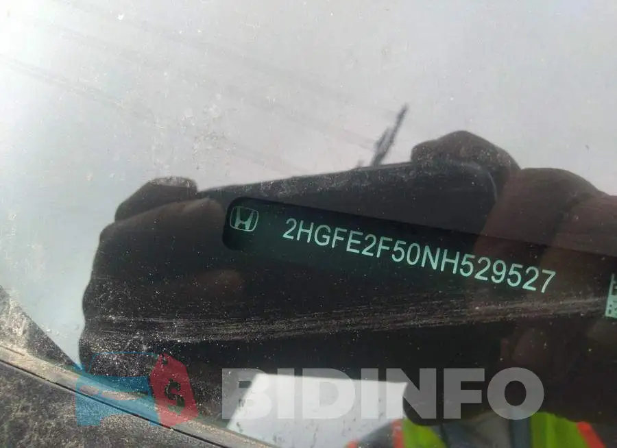 2HGFE2F50NH529527 Photo# 9