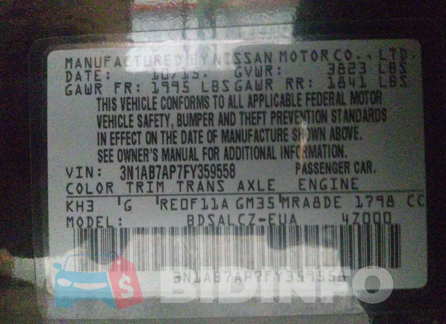 3N1AB7AP7FY359558 Photo# 9
