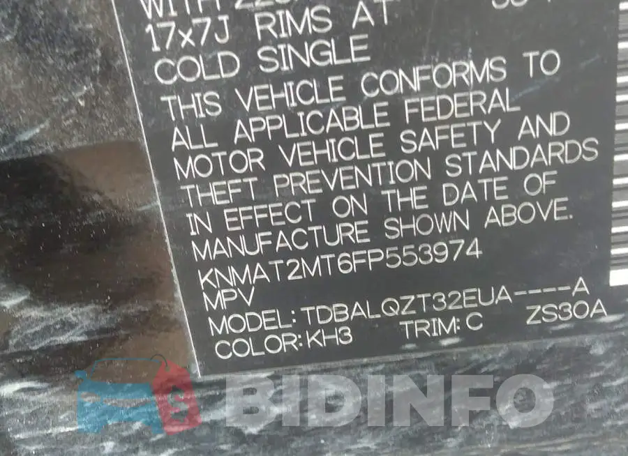 KNMAT2MT6FP553974 Photo# 9