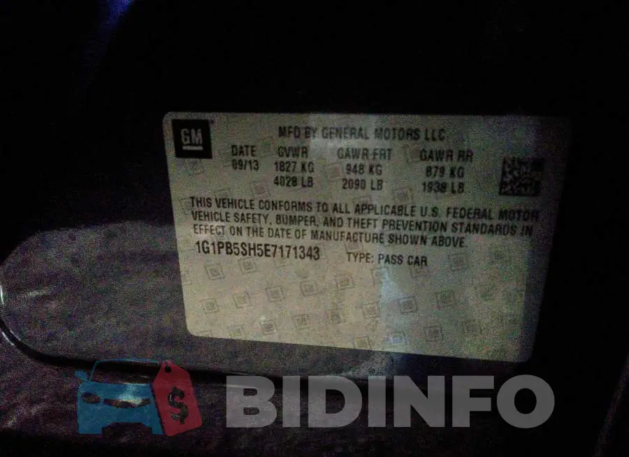 1G1PB5SH5E7171343 Photo# 9