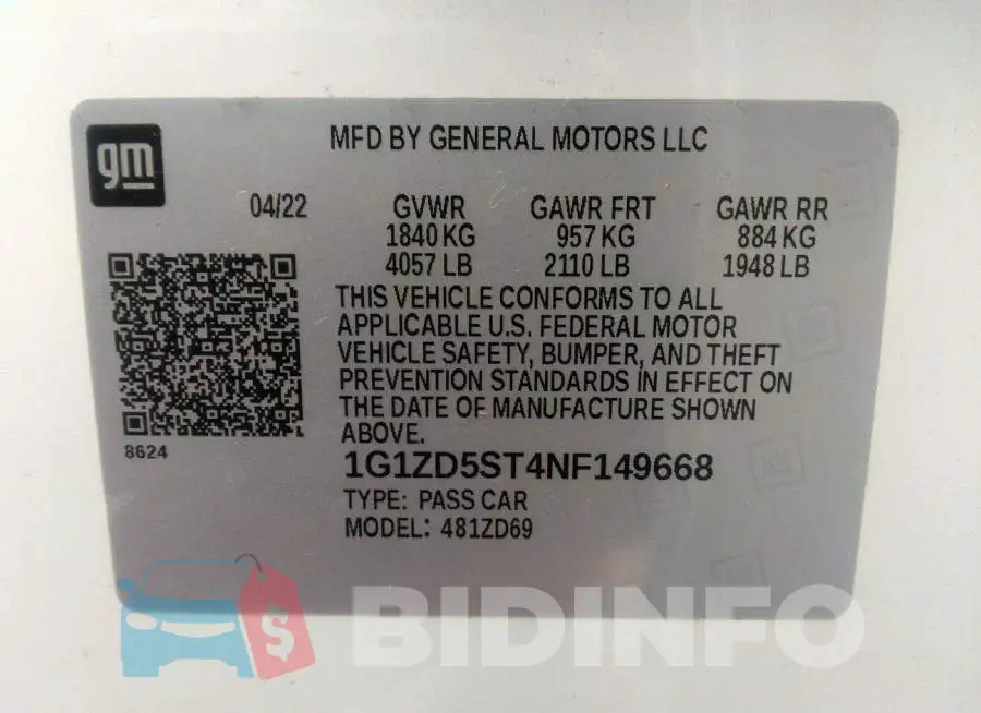 1G1ZD5ST4NF149668 Photo# 9