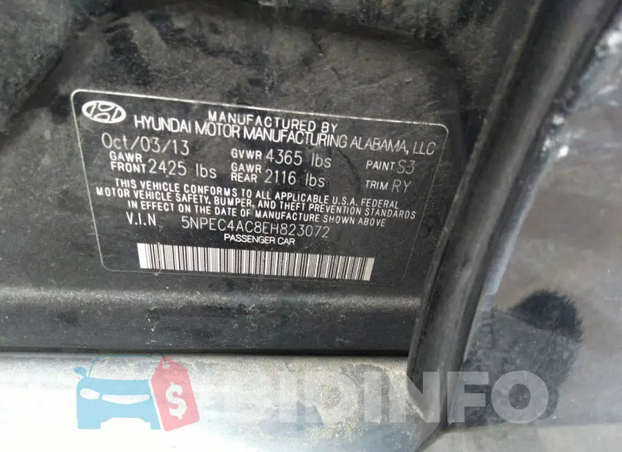 5NPEC4AC8EH823072 Photo# 9