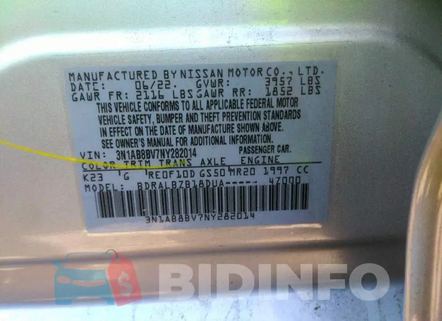 3N1AB8BV7NY282014 Photo# 9