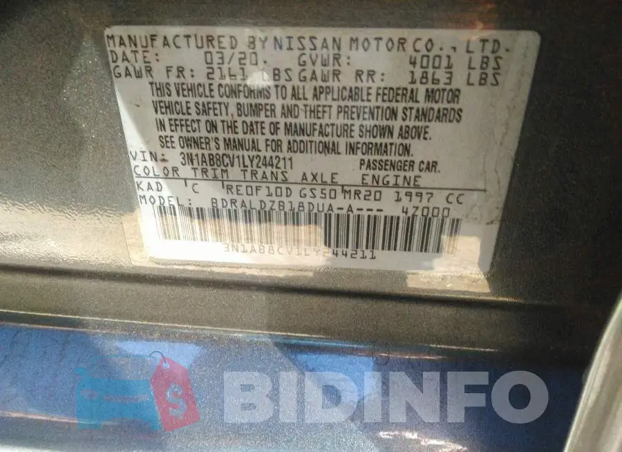 3N1AB8CV1LY244211 Photo# 9