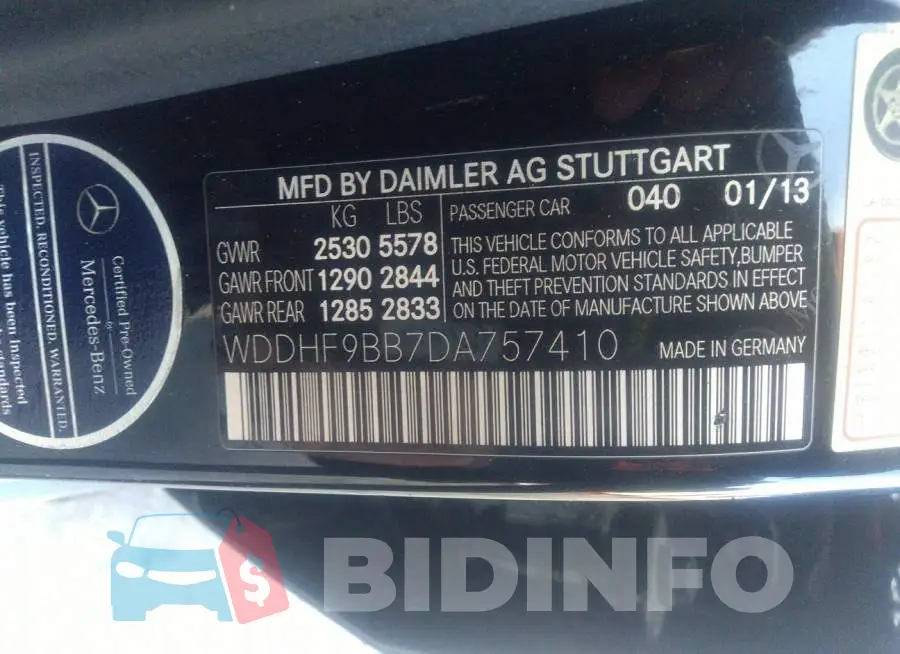 WDDHF9BB7DA757410 Photo# 9