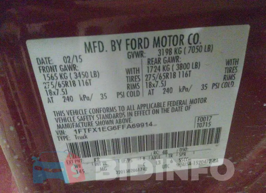 1FTFX1EG6FFA69914 Photo# 9