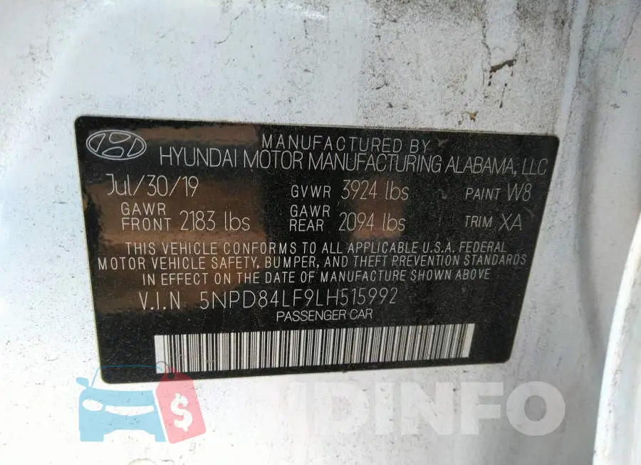 5NPD84LF9LH515992 Photo# 9