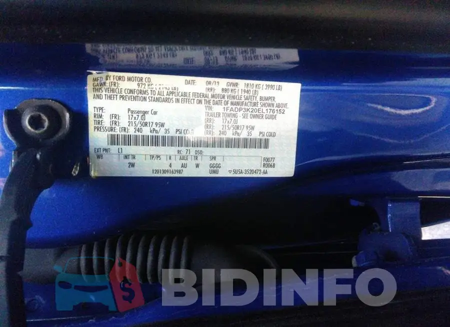 1FADP3K20EL176152 Photo# 9