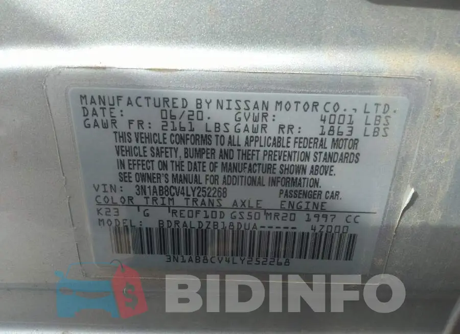3N1AB8CV4LY252268 Photo# 9