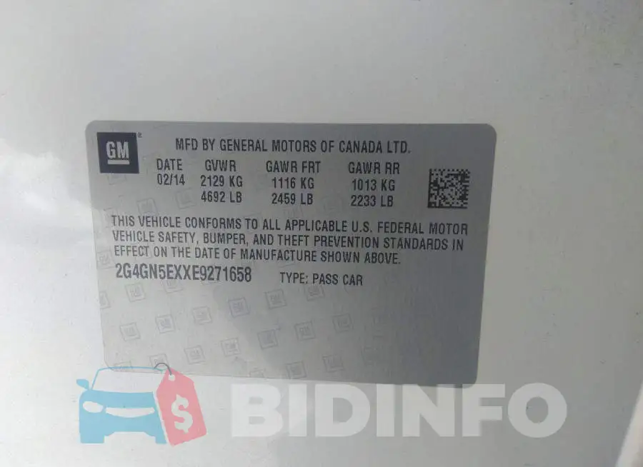 2G4GN5EXXE9271658 Photo# 9