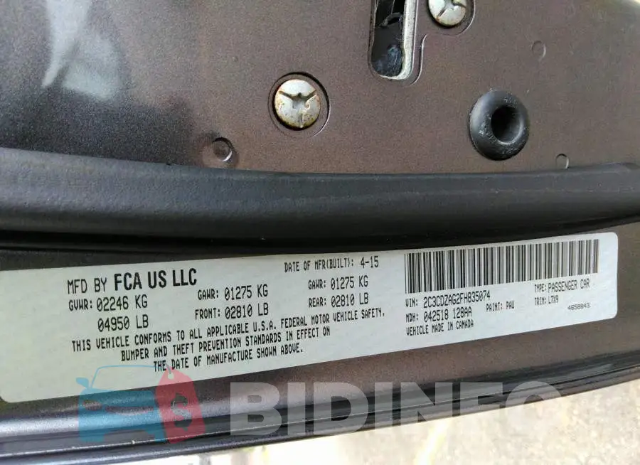 2C3CDZAG2FH835074 Photo# 9