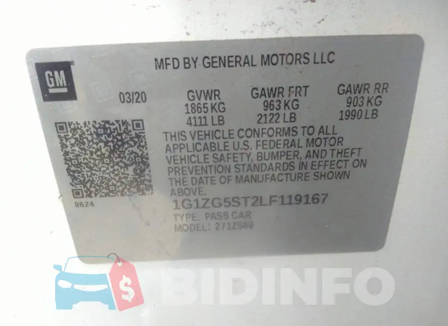 1G1ZG5ST2LF119167 Photo# 9
