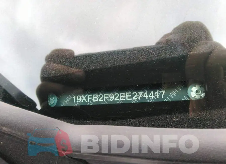 19XFB2F92EE274417 Photo# 9