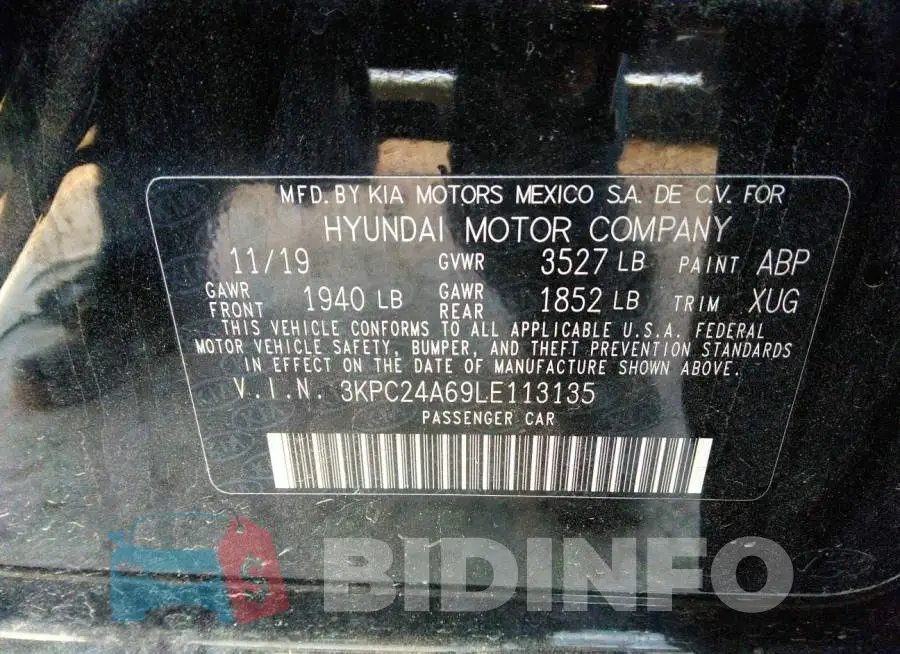 3KPC24A69LE113135 Photo# 9