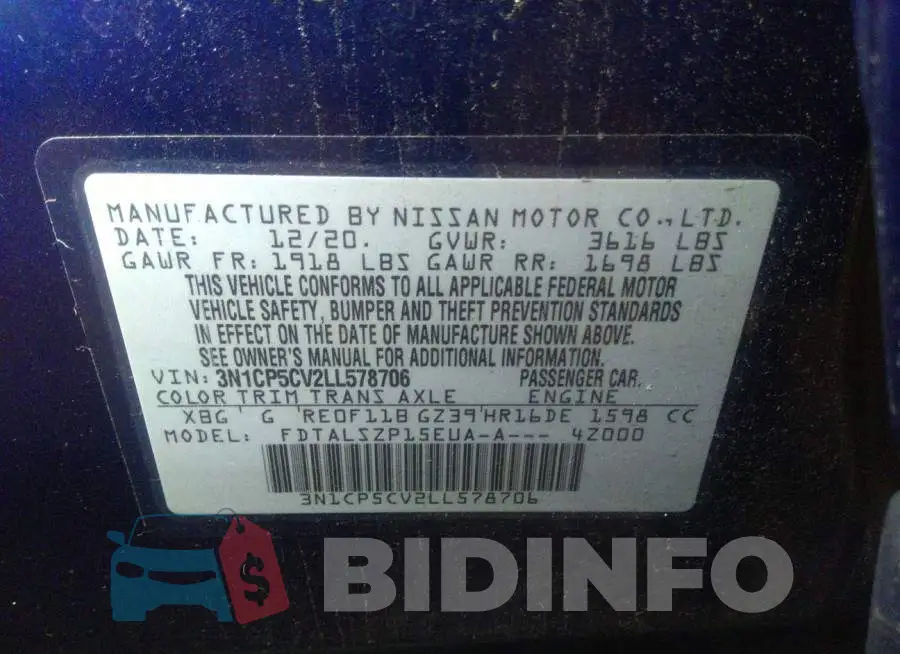 3N1CP5CV2LL578706 Photo# 9