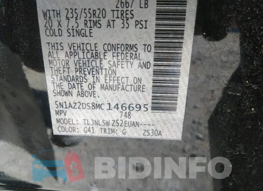 5N1AZ2DS8MC146695 Photo# 9