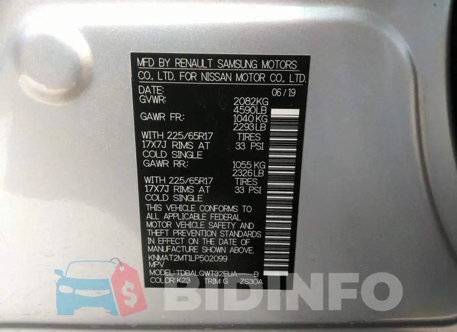 KNMAT2MT1LP502099 Photo# 9