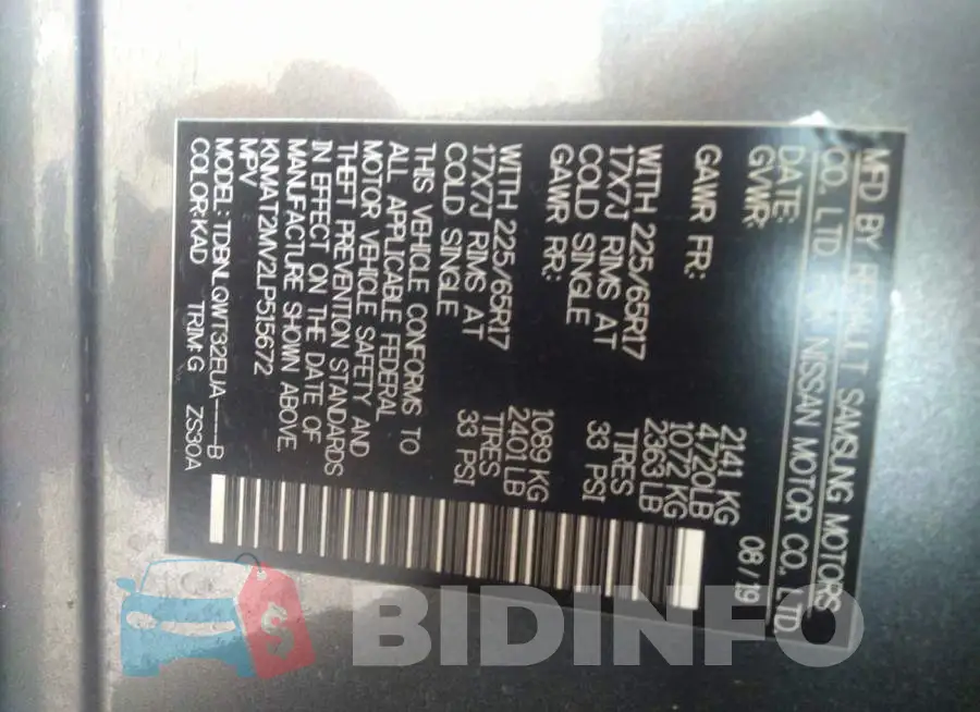 KNMAT2MV2LP515672 Photo# 9
