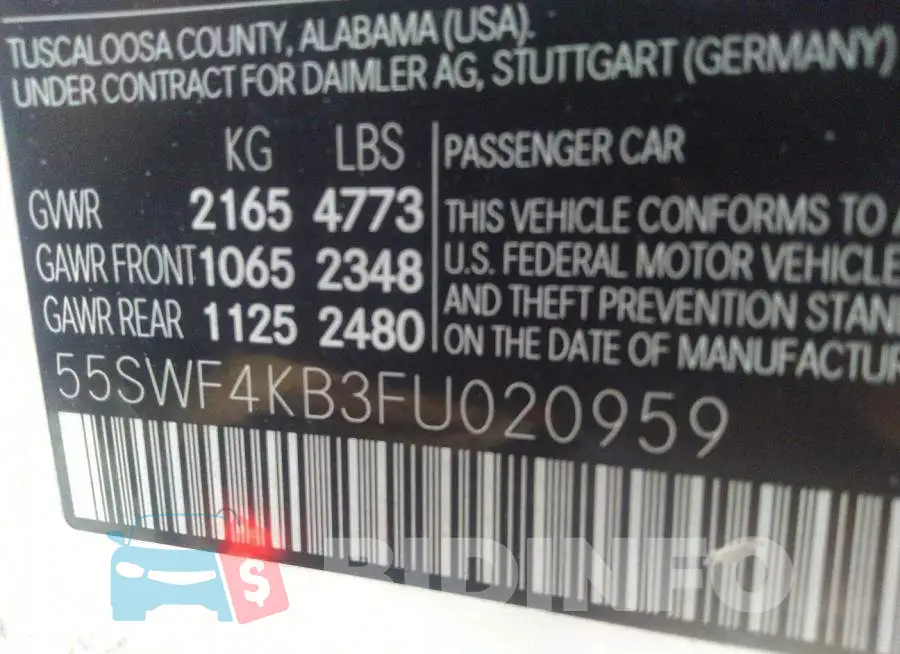 55SWF4KB3FU020959 Photo# 9