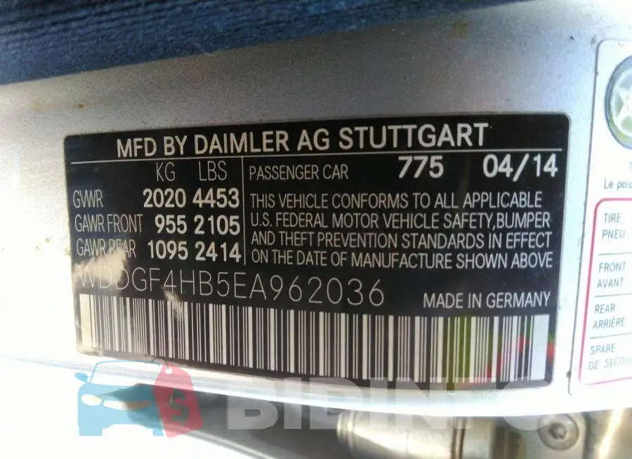 WDDGF4HB5EA962036 Photo# 9