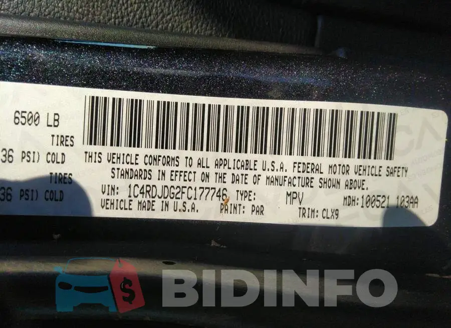 1C4RDJDG2FC177746 Photo# 9