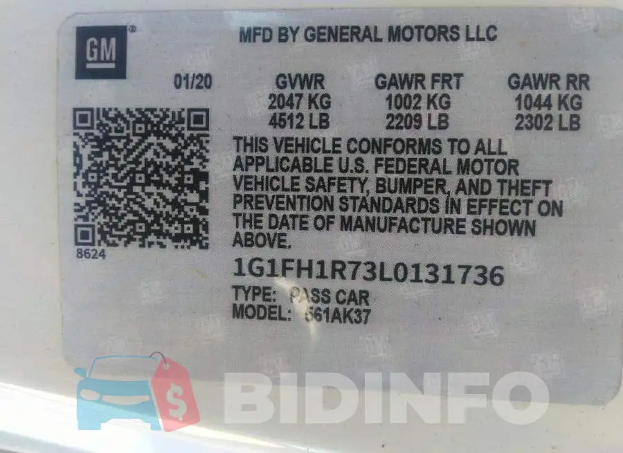 1G1FH1R73L0131736 Photo# 9