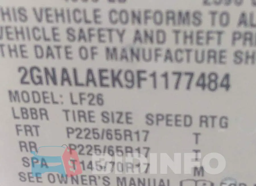 2GNALAEK9F1177484 Photo# 9