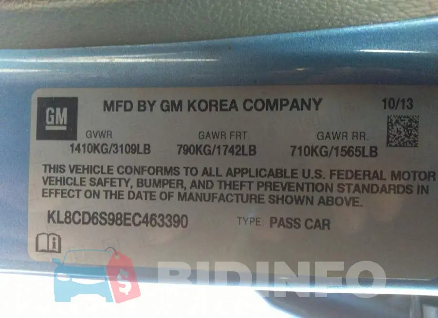 KL8CD6S98EC463390 Photo# 9