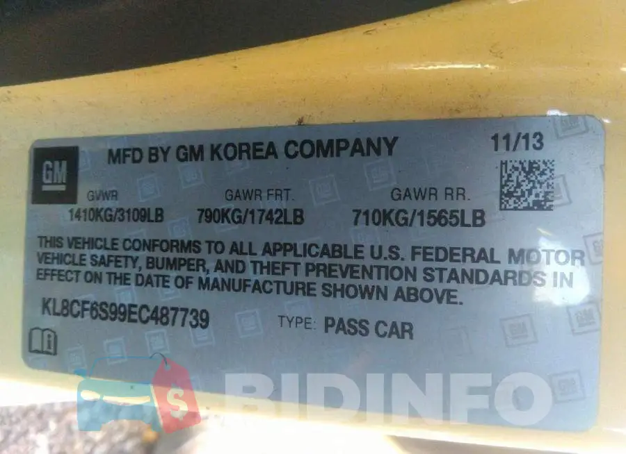 KL8CF6S99EC487739 Photo# 9