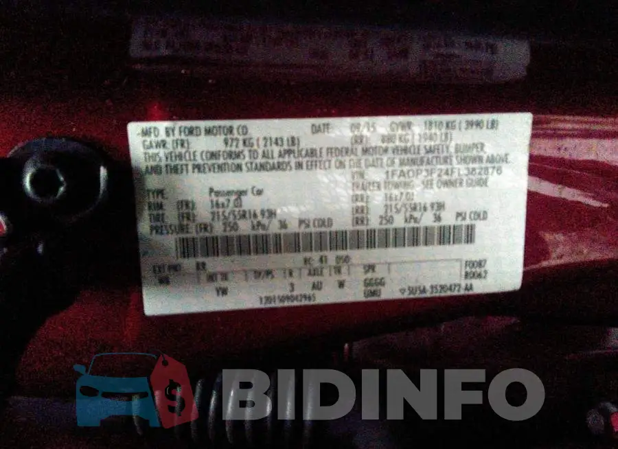 1FADP3F24FL382876 Photo# 9