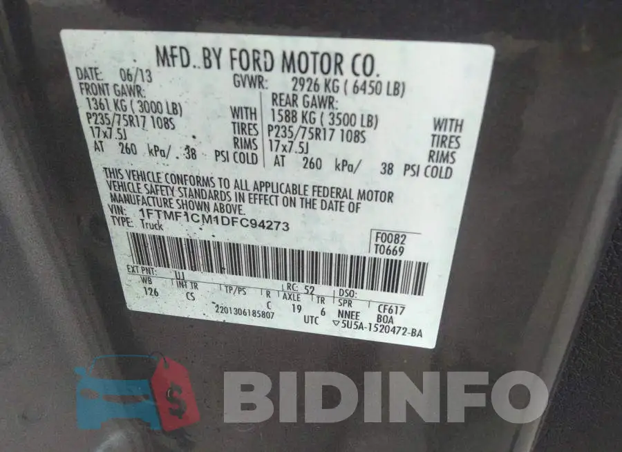 1FTMF1CM1DFC94273 Photo# 9