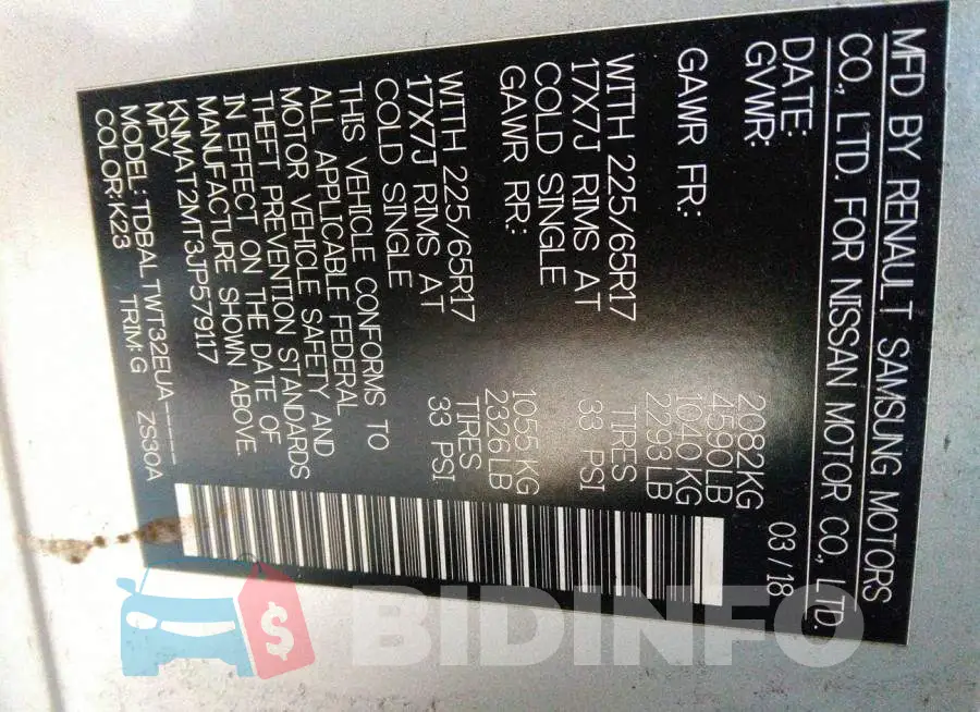 KNMAT2MT3JP579117 Photo# 9