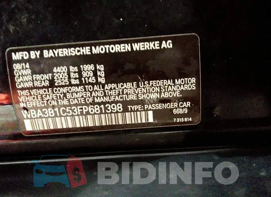 WBA3B1C53FP681398 Photo# 9