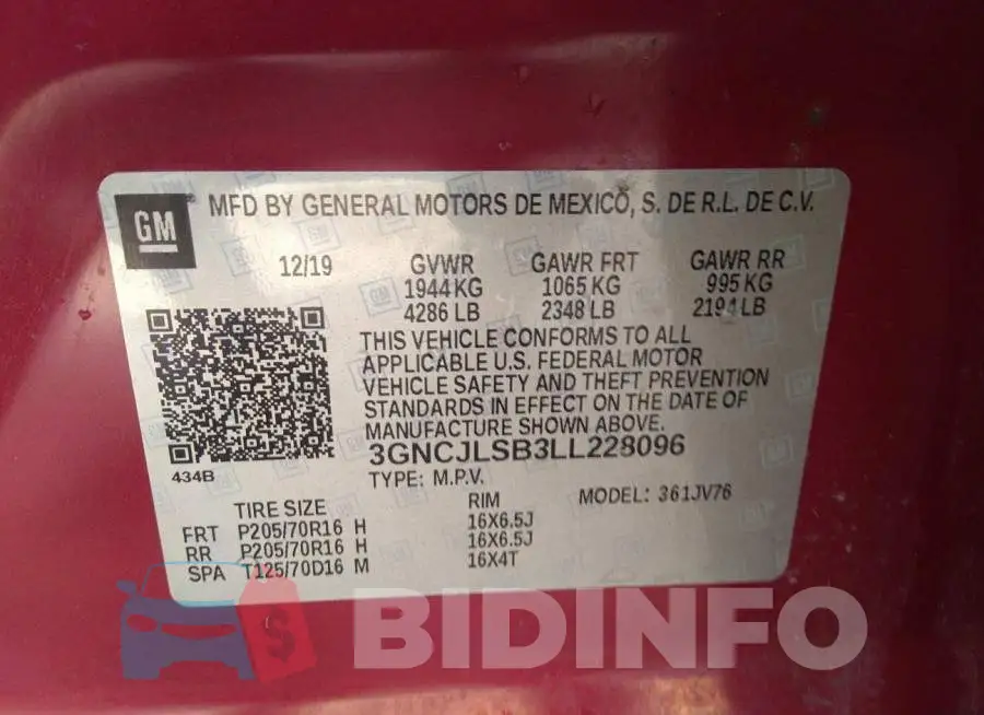 3GNCJLSB3LL228096 Photo# 9