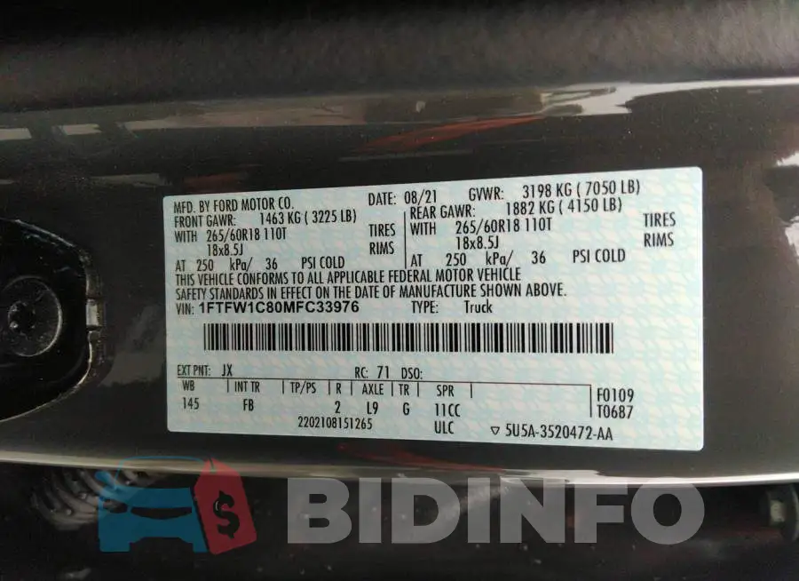 1FTFW1C80MFC33976 Photo# 9