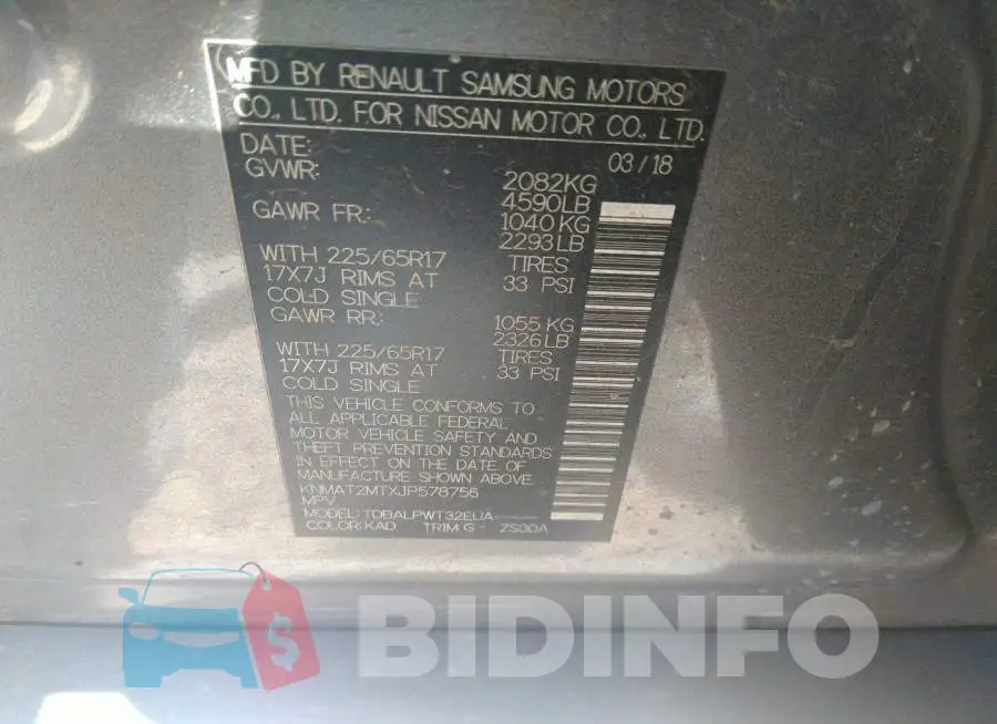 KNMAT2MTXJP578756 Photo# 9