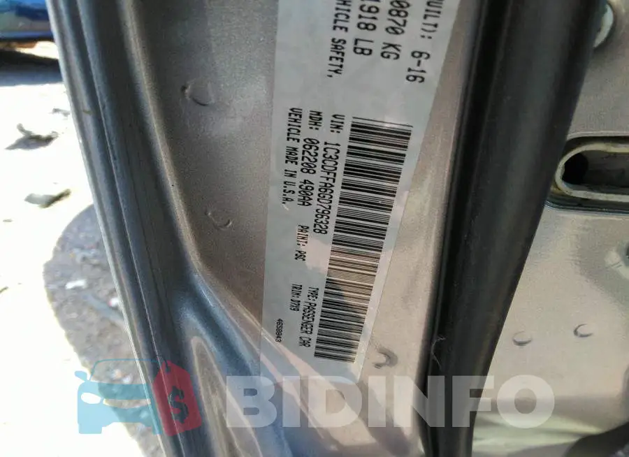 1C3CDFFA6GD796328 Photo# 9