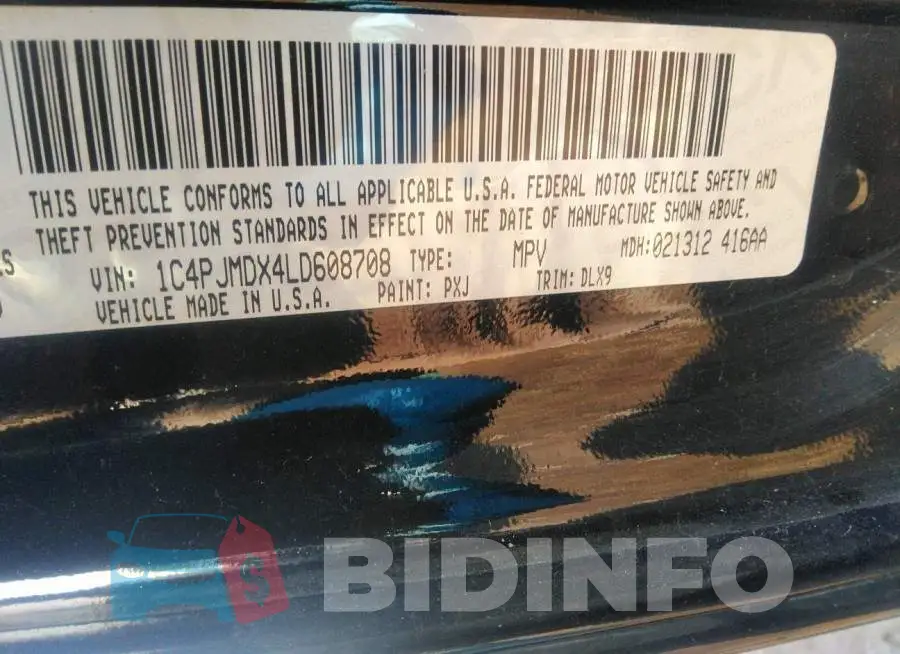 1C4PJMDX4LD608708 Photo# 9