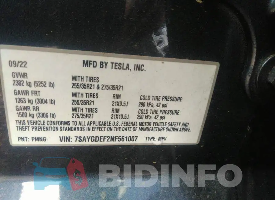 7SAYGDEF2NF561007 Photo# 9