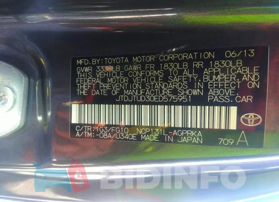 JTDJTUD30ED575951 Photo# 9