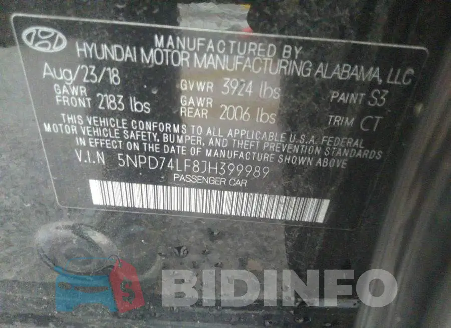 5NPD74LF8JH399989 Photo# 9