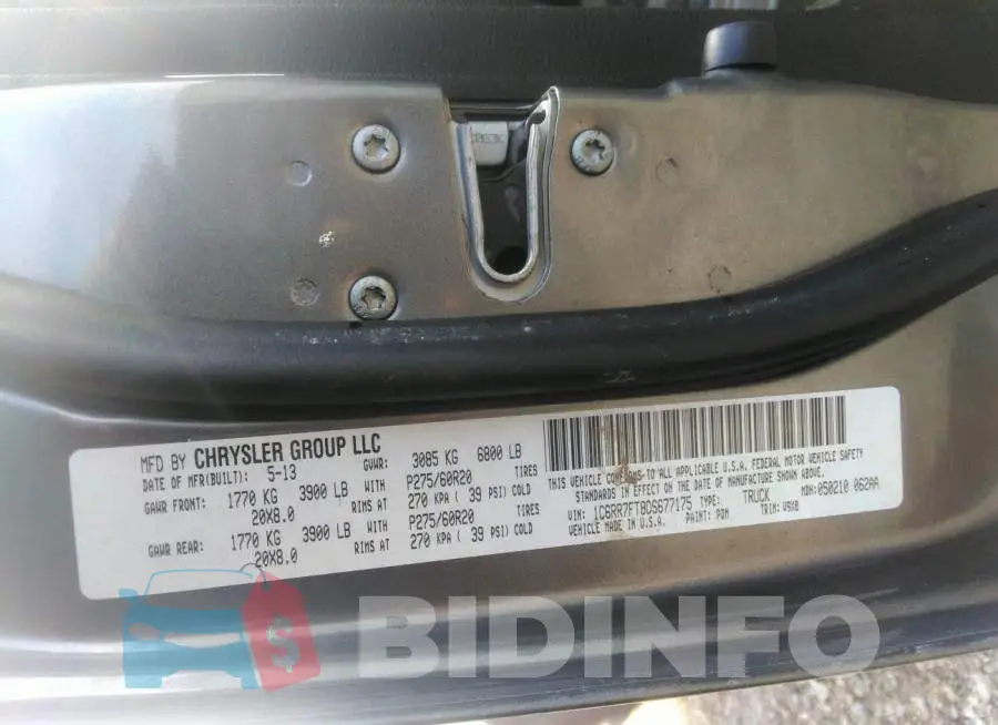 1C6RR7FT8DS677175 Photo# 9