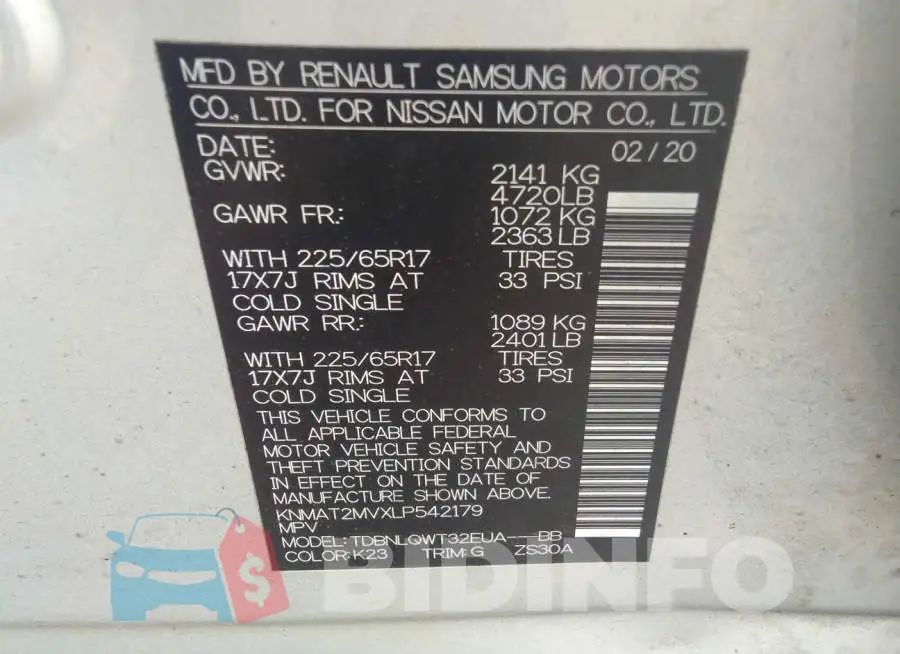 KNMAT2MVXLP542179 Photo# 9