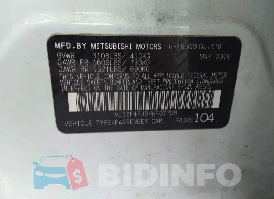 ML32F4FJ0HHF07708 Photo# 9
