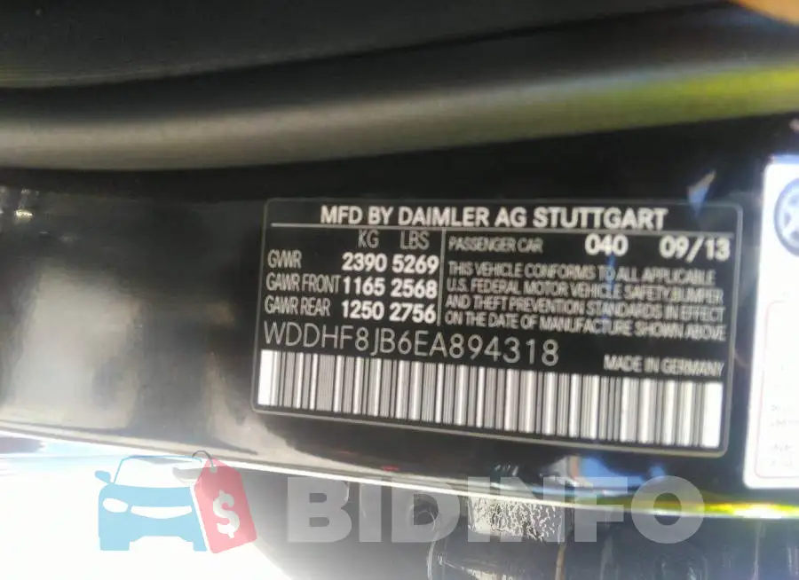 WDDHF8JB6EA894318 Photo# 9