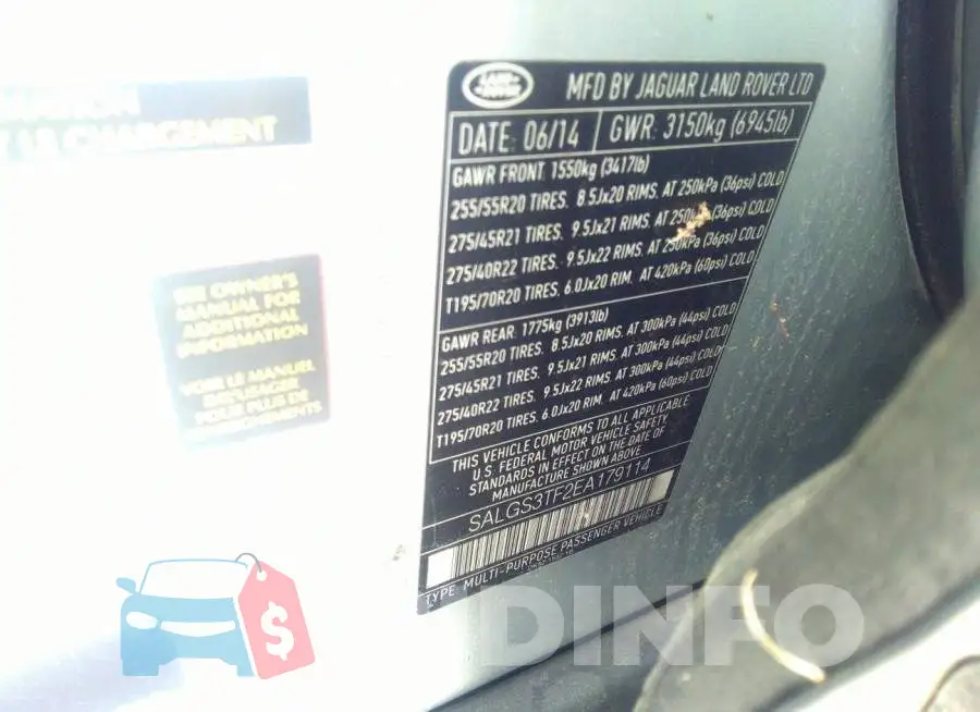 SALGS3TF2EA179114 Photo# 9