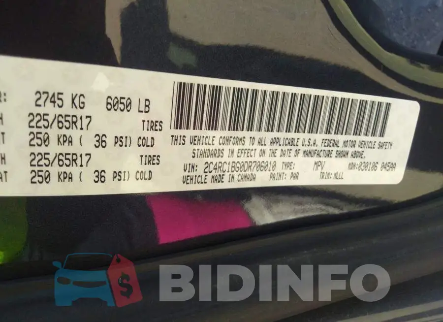 2C4RC1BG0DR706010 Photo# 9