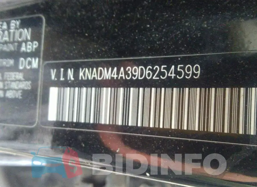 KNADM4A39D6254599 Photo# 9