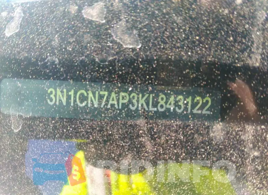 3N1CN7AP3KL843122 Photo# 9