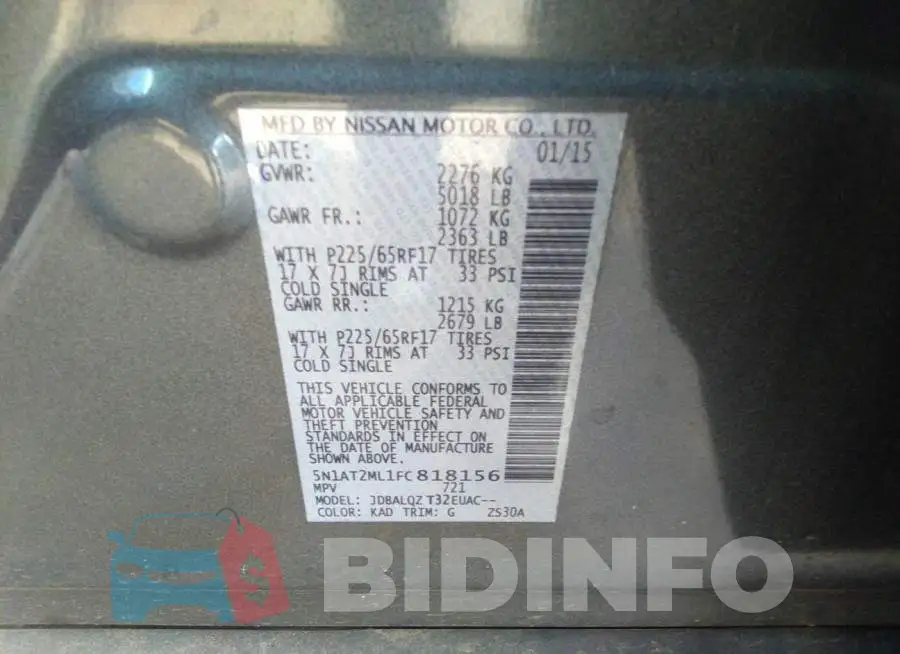 5N1AT2ML1FC818156 Photo# 9